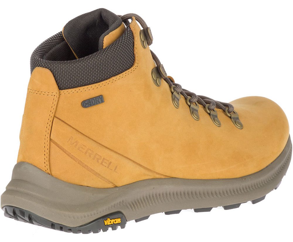 Kozaki Merrell Męskie Brązowe - Ontario Mid Waterproof - 802694-UTP